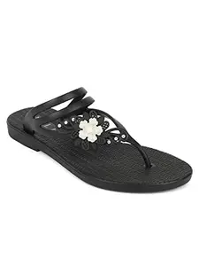 Elle Women's Slipper, Black, 3