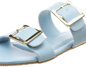 BATA Women's Allyssa Blue Slippers-3 UK (5719316)