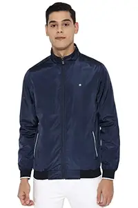 Allen Solly Men's A-Line Coat (ASJKMJBOF507529-L_Blue_L)