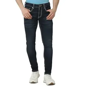 Spykar Men's Skinny Fit Low-Rise Casual Jeans