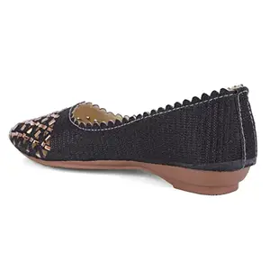 Fabbmate Designer Collections of Casual Wear Flats for Women's Black UK 9