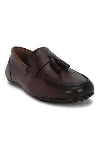 Louis Philippe Men Brown Leather Formal Shoes