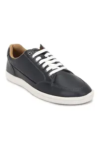 Louis Philippe Men Navy Lace Up Shoes
