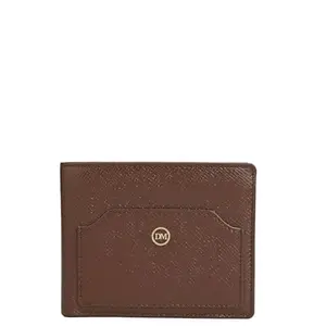Da Milano Leather RFID Wallet for Men with Multicard Slot - Brown