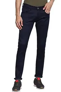 Allen Cooper Skinny Low Rise Power Stretch Denim Chinos Type Jeans for Men