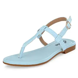 Flavia womens FLS-3 Sandal BLUE 5