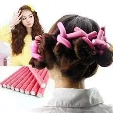 SIYAA Flexible Curling Rods 10 PCS Hair Twist Flexi Rods Flexible Rods Hair Curlers Set No Heat Hair Rollers Soft Foam for Short, Medium, Short hair