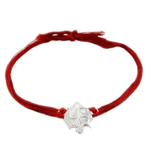 UNNIYARCHA Pure 92.5 Silver Swastik Rakhi Silver Finish for timeless elegance, Traditional Motif, ideal for bhaiya 100% Handcrafted by skilled Indian artisans, Unisex, Men, Comes with premium gift box & Authenticity certificate, Authenticity: BIS Hallmarked for guaranteed silver purity.