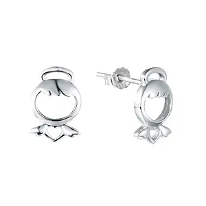 Ornate Jewels 925 Sterling Silver Fish Design Studs Earrings for Women and Girls Stylish Birthday Gift