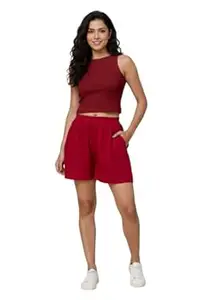 Women Cotton Casual Shorts for Women | Running, Gym, Sports, Nightwear Soft Breathable Fabric | Elastic Waist | S to 2XL