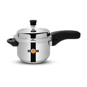 Triply Stainless Steel Cooker 3L Outer Lid Induction Bottom Pressure Cooker