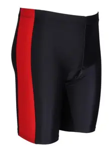 LYCOT Men's Cycling Gel Padding Nylon Shorts Pattern | Breathable Quick-Dry Shorts-Black
