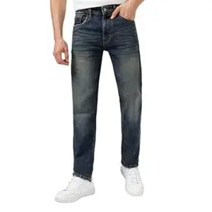 Urbano Fashion Men's Regular Fit Washed Jeans Stretchable