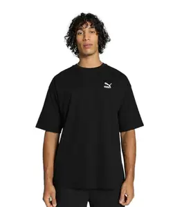 Puma Unisex's Solid Oversized Fit T-Shirt (628369_Black