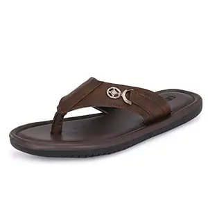 Centrino Brown Slipper For Mens 19238-2