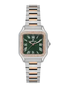 DANIEL KLEIN Premium Lady Rose Gold & Green Sunray Dial Stainless Steel Watch DK.1.14040-6