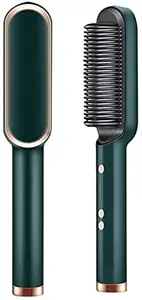Xiqarn Hair Straightener, Hair Straightener Comb For Women & Men, Hair Styler, Straightener Machine Brush/Ptc Heating Electric Straightener With 5 Temperature (A1), Multicolor