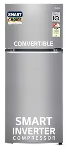 LG 380 L 3 Star Frost-Free Smart Inverter Double Door Refrigerator (GL-S412SPZX, Shiny Steel, Convertible with Express Freeze)