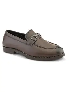Prolific Men's Formal Premium Mocassin Shoes | Festive Brown