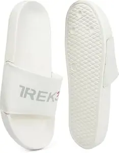 TREK3 Slide Flip Flops Slippers for Men & Women, Casual Slip-On, Lightweight Comfortable Open Toe Slippers for Daily, Anti-Slip Sole Bathroom Slippers
