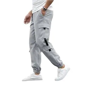 G device with GRIVA DESIGNER Men’s Lycra Blend Cargo Jogger Pants – Stretchable, Comfortable, Lightweight Activewear with Pockets, Elastic Waistband, Tapered Fit, Casual