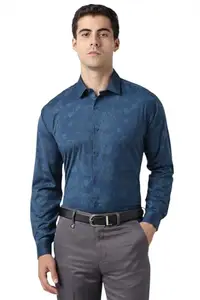 Van Heusen Men's Slim Fit Shirt (VDSFESLFB65268_Blue