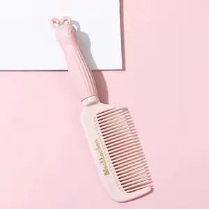 BlackBoss Cute Hair Comb Cartoon Handle Children Hair Comb Anti-static Head Massage Hair Comb Girls Cute Hairdressing Comb Smooth Hair Care Styling Comb (Pink)