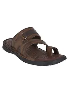 Buckaroo ADROL Genuine Leather Tan Casual Open Sandal For Mens: Size UK 8