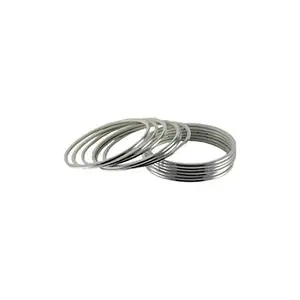 MAYA FASHION White Plain Brass Bangle Elegant Extra Large Size Bangle | Perfect Fit for Plus Size banglesTrendy and Comfortable Fit for woman and girls | (Sku-ban1414)