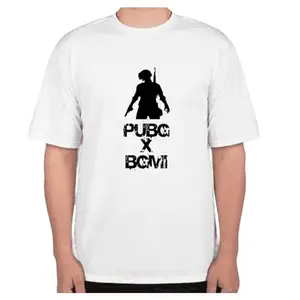 ADS15 Game Graphic Printed T-Shirt Casual wear for Men's (Small) White