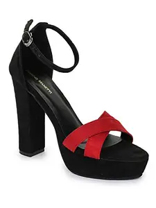 Bruno Manetti Women's Fashion Sandals-6 UK (39 EU) (2012-Red