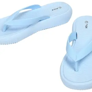Max Women Textured Slippers, BLUE, 37