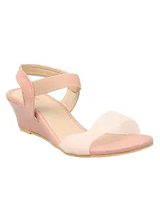 AJANTA Women Pink Flats Sandal LB0893