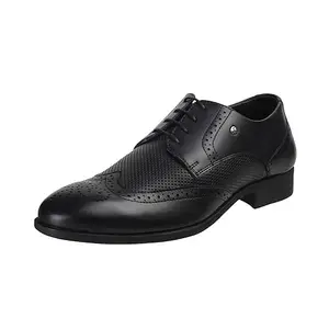 Mochi Men Black Brogue Leather Shoes UK/7 EU/41 (19-62)