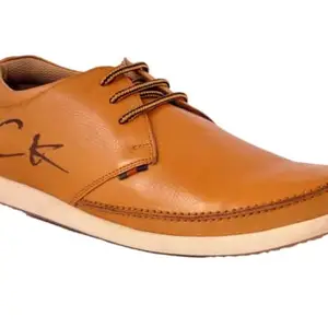 Buckaroo NEW MORGEN Genuine Leather Tan Casual Shoes For Mens: Size UK 10