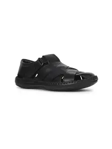 Hush Puppies Men's Slip-on Fisherman Sandal - BLACK (10 UK) (8546790)