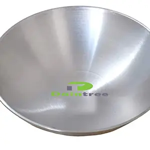 DAINTREE Aluminium Kitchen Cooking Kadhai Without Handle Round Bottom Deep Frying Karahi for Kitchen (Silver , 1100 ml) price in India.