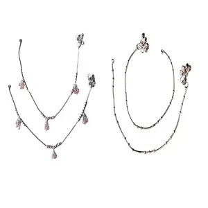 Elevate Your Look with Graceful Anklets pack of 2