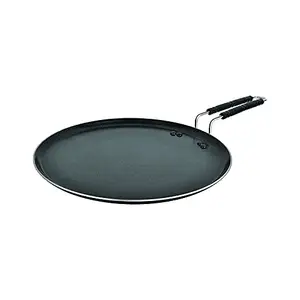 BERGNER Essential Plus 5 Layer Marble Non Stick Multi Tawa, 31 cm, Induction Base, Food Safe (PFOA Free), Thickness 3.0mm, 1 Year Warranty, Black price in India.