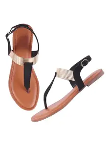 TRYME Comfortable Ravishing Flat Sandals Fashionable Casual Flats For Women & Girls