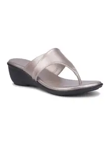 Liberty JD-46 Womens Fashion Sandal 37EURO (Silver)