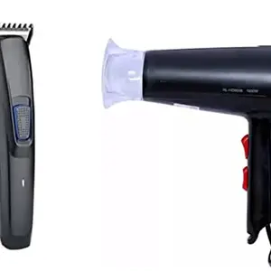 Travel hair dryer for men women with beard trimmer liner shaper trimmer shaver hair dryer