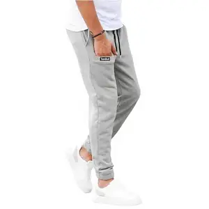Men's Regular-Fit Track Pants | Soft Fleece Joggers with Mobile Pockets, Elastic Waist, and Cuffs | Stylish Bottoms for Gym, Lounge, and Casual Wear (in, Alpha, M, Regular, Greymelange)