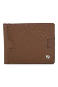 Allen Solly Men Brown Solid Leather Wallet