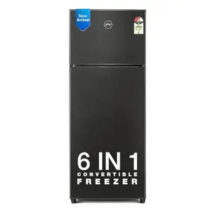 Godrej 244 L 3 Star Convertible Freezer 6-In-1, 30 Days Farm Freshness, Frost Free Inverter Double Door Refrigerator(, RF EON 265C RCIF FS ST, Fossil Steel)