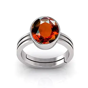 TODANI JEMS Todani Jems 8.25 Ratti Gomed/Hessonite Ring Natural Quality & Original Stone Panchdhatu Adjustable Ring for Men and Women