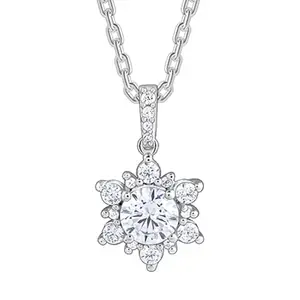 GIVA 925 Silver Sunshine Pendant with Link Chain| Necklace to Gift Women & Girls | With Certificate of Authenticity and 925 Stamp | 6 Months Warranty