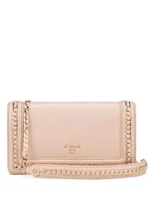 Da Milano Genuine Leather Pink Womens Sling Wallet (10013A)