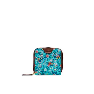 Chumbak Teal Birds of Paradise Mini Wallet