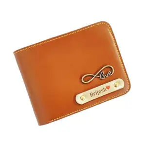 NAVYA ROYAL ART Leather Men's Wallet and Keychain Combo Pack for Gift - Tan 9